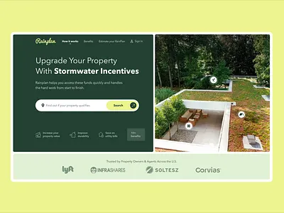 RainPlan: Website Redesign for Sustainable Water Management 🌧️ designforimpact digitalsolutions ecosolutions environmentaltech greentech interactivedesign stormwatermanagement uianimation watermanagement webredesign