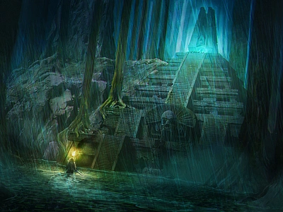 découverte conceptart digitalpainting environment illustration temple