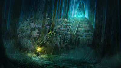 découverte conceptart digitalpainting environment illustration temple