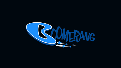 Boomerang Logo Animation 2d animation animation gif animation logo logo animation lottie motion graphics