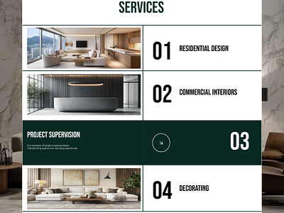 Landing Page For Interior Design Studio ui