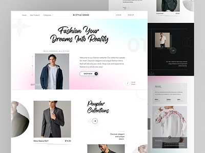 Fashion Clothing Ecommerce Website 3d animation clean clothing e commerce ecommerce website fashion figma graphic design landing page marketplace modern design motion graphics professional shopify template template ui ui design ux wordpress