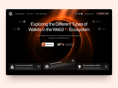 WalletVerse - Web Design for Crypto crypto design graphic design interface product service startup ui uiux ux web web3 website