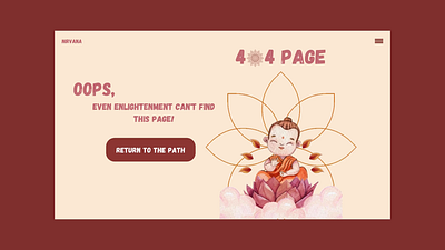 Mindful twist to the 404 experience animation ui