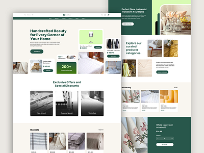 Beloved Home Landing Page-V2 home page household online order purchasing ui