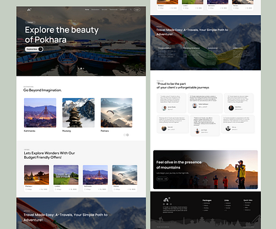 Travel Website UI/UX Design. design figma figma design landing page travel landing page travel page travel website ui uiux landing page web web design web landing page website