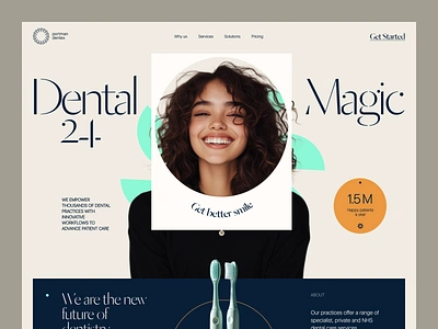 Website for a Dental Company ✦ Portman Dentex design interface product service startup ui ux web website