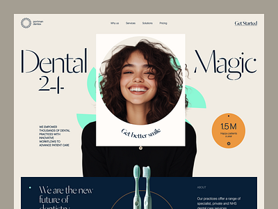 Website for a Dental Company âœ¦ Portman Dentex design interface product service startup ui ux web website