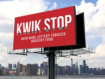KWIK STOP Banner Design banner creative design graphic design grocery banner design illustration promotion promotion banner promotion creative design