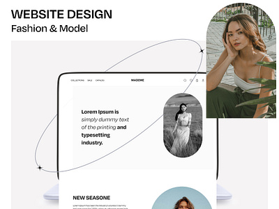 Fashion & Model Landing Page branding design fashion figma graphic design landing page model modeling photography ui ux web page