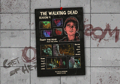 Poster «The Walking Dead» design graphic design photoshop poster design the walking dead