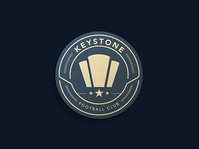 Keystone Group Football Crest badge branding crest football illustration logo