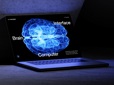 neurolyze: BCI Brain Computer Interface | Neurotech Website UIUX 3d bci biotech biotech landing page biotech web design biotech website blue brain computer interface clean dark mode digital health medical tech minimal modern neurology neuron neuroscience neuroscience website neurotechnology responsive website