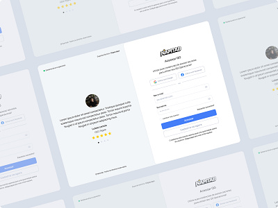 Login - NAMTAB design login ui ux web