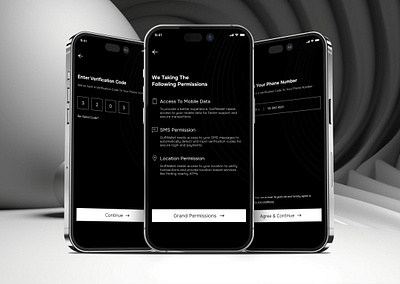 👋 Hi! Here’s my Registration Page Design animation app black dark darkmode graphic design mobile mobileapp otp permission register ui white