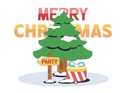 Merry Christmas illustration vector