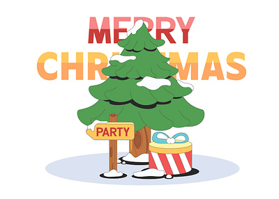 Merry Christmas illustration vector