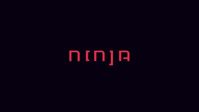 codeninja experiment branding clean code coding design eastern grid identity lettering logo minimal ninja type typography