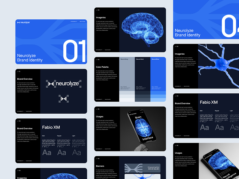 neurolyze: BCI Brain Computer Interface | Brand Book Identity