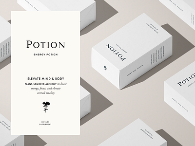 Wellness brand Identity & Brand messaging ebergy posion herbal brand minimal packaging design wellness brand