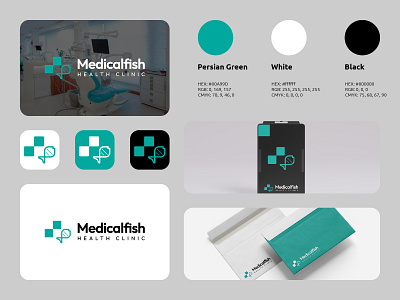 Medicalfish Logo branding business clinic fish fish logo health health clinic healthcare logo logos mockup modern simple