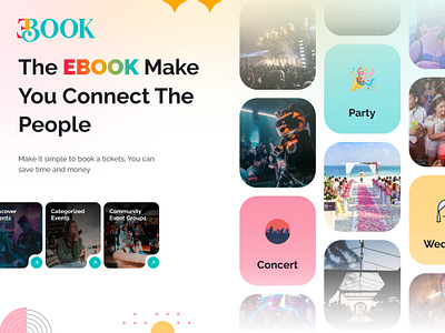 Event Booking Landing Page booking branding design event figma landing page ui ux web page