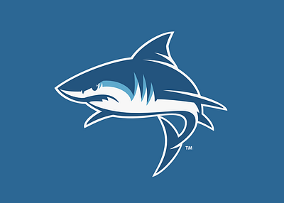 Shark Happen character icon illustration logo mascot shark