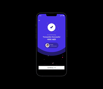 ✅✨ Transaction Successful! animation app black dark darkmode faild gif illustration mobileapp red success transaction ui