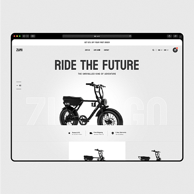 Zumi Web Ui bike ev motor mountainbike ride travel zumi