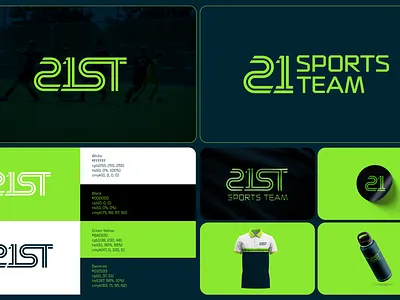 21ST Logotype graphic design lettermark logo logotype sports