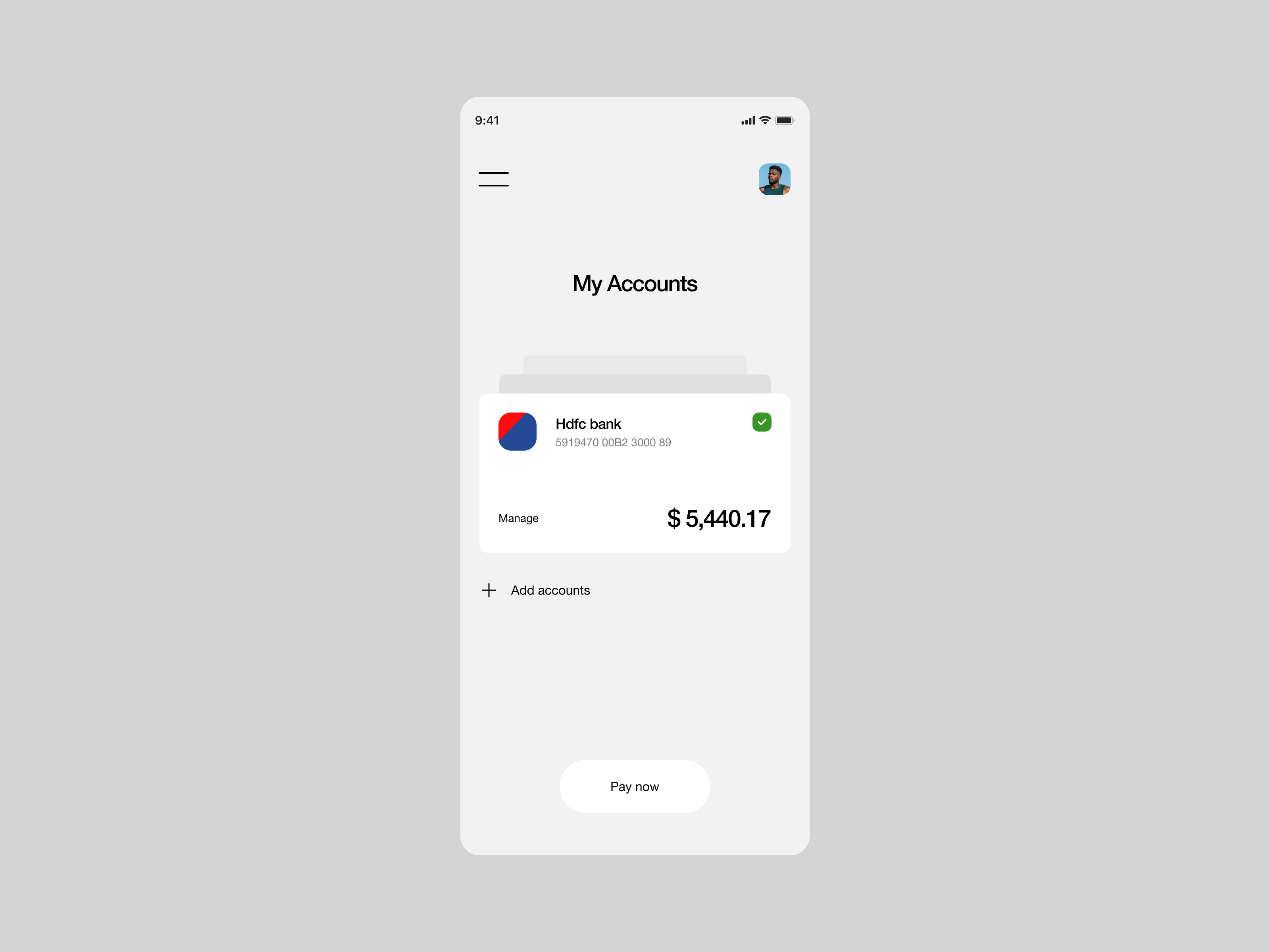 Fintech Mobile Banking UI - Accounts Dashboard—Rebound app bankingui branding clean design figmadesign financialapps fintechdesign minimal mobile mobileapp mobileux ui webdesign