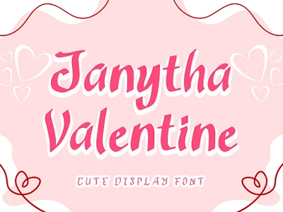 Janytha Valentine banner beautiful birthday branding cute design easter font font design graphic design handwritten illustration invitations logo ui wedding