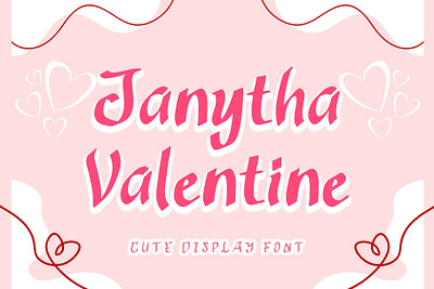 Janytha Valentine banner beautiful birthday branding cute design easter font font design graphic design handwritten illustration invitations logo ui wedding