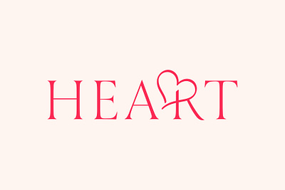 Heart logotype branding creative graphicdesign letters logo logodesign typography