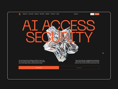 Bitarmor — cybersecurity company. Product Page animation design it ui