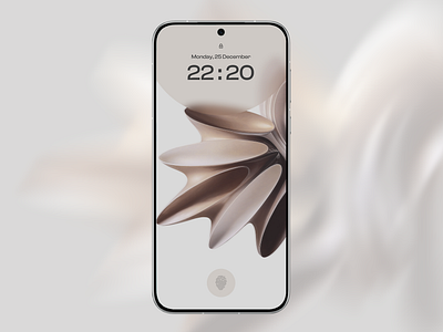 HarmonyOS lock screen exploration clean harmonyos irregular shapes lock screen mobile mobile lock screen morphism simple simplicity ui ui design wallpaper