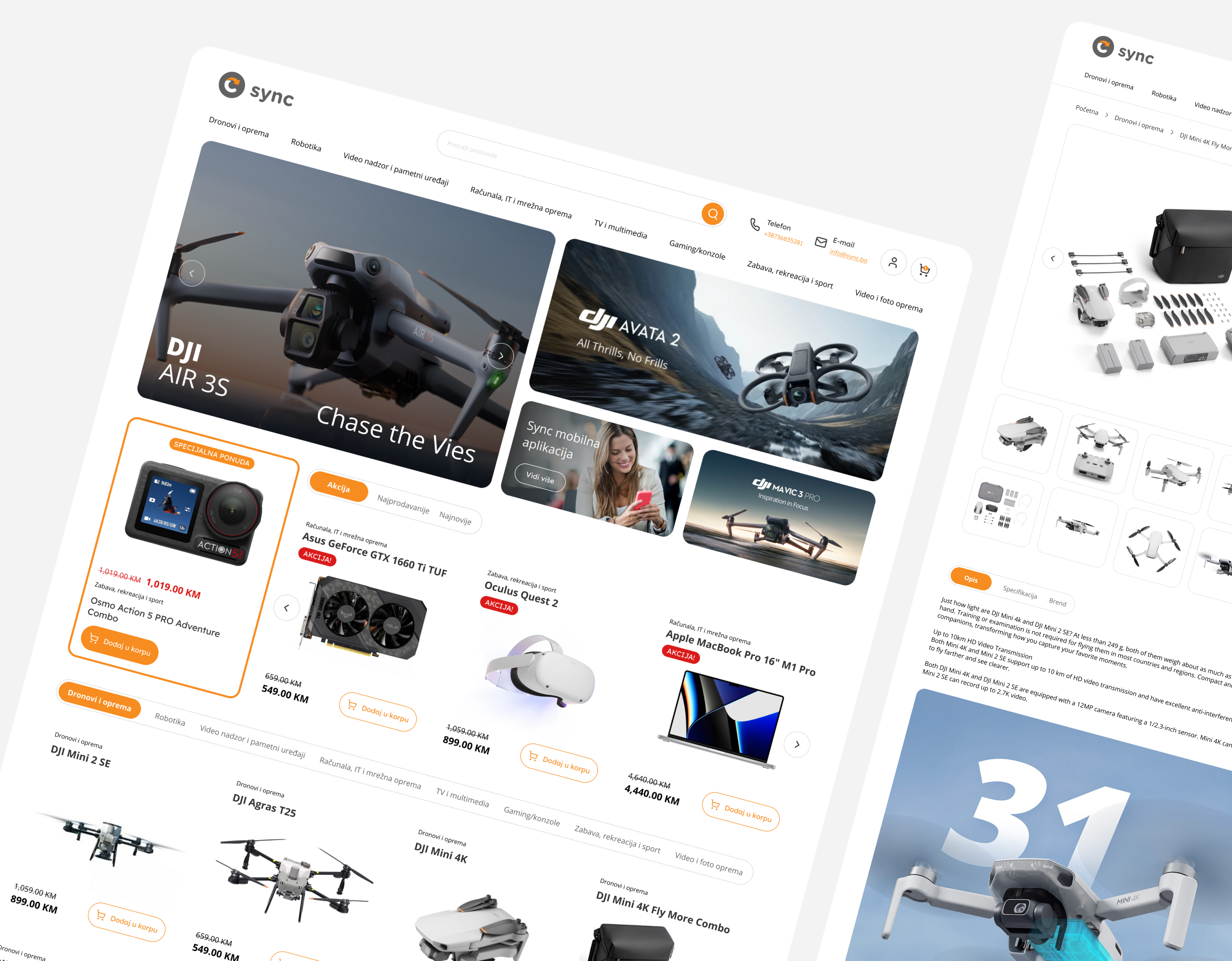 Example of Website UX/UI Design