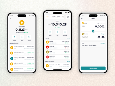 Crypto Wallet App (Exploration) app design avax btc coin coin market coin swap coinmarket crypto crypto swap doge indonesia market shibainu swap swap ui to the moon ui wallet web3 web3 wallet