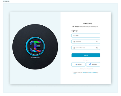 Sign Up page app dailyui design graphic design logo ui ux
