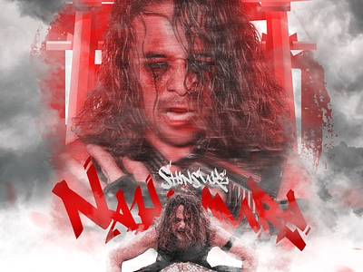 Shinsuke Nakamura art champion digitalart graphic design nakamura strongstyle united states usa wwe wwesmackdown