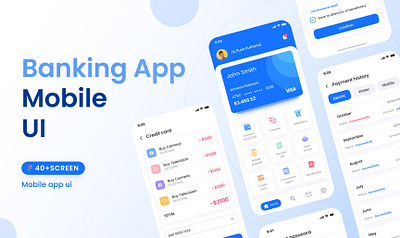 Banking app mobile ui app app design app screen app ui app ui design app ui ux banking app banking app ui branding design illustration logo mobile banking app ui