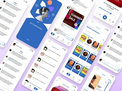 Podcastify: The Ultimate Podcast Listing App android android app android app design android app development app app source code apple podcast redesign design illustration logo podcast app podcast redesign app redesign sportify redesign ui