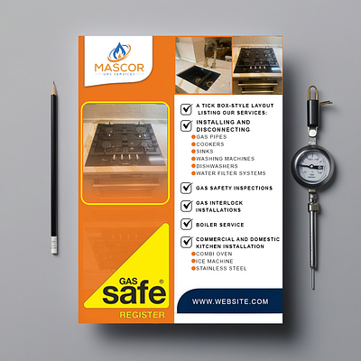 Professional Flyer Design for MASCOR Gas Services branding flyer design graphic design logo professional flyer design