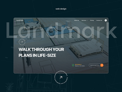 Walk Through Your Plans in Life-Size Website Design architect portfolio creative process interactive experience interior design website minimalist design responsive design service showcase ui user friendly interface ux ux design web design