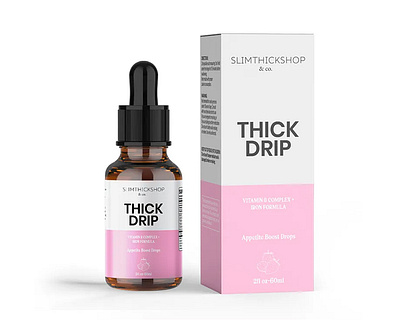 Slim Thick Shop Vitamin B Complex + Iron Formula iron formula label design mockup packaging product packaging supplement supplement label supplement label design vitamin b complex