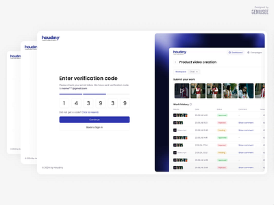 Authorisation Sign In flow. Welcome to Houdiny! 3d animation app design branding design geniusee graphic design houdiny illustration log in logo mobile app motion graphics sign in ui ui ux ui design ux design