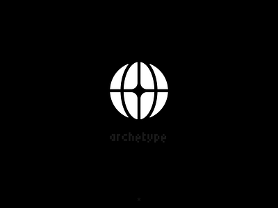 Archetype* / Face. brand branding clean dark digital globe icon iconography id light logo minimal modern sleek symbol tech template ui web website