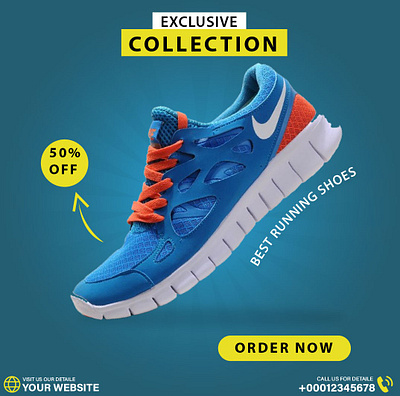 social media post design of shoes deal ads app banner branding cver deal design facebook graphic design instagram media modern poster poster design shoes social typography ui ux youtube