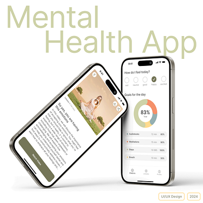 Mental Health App app design design emotions health health app health care mental mental app mental health app mobile app mood product design startup ui design