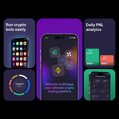 Crypto App | Trading | Branding | UI UX | app branding pro product ui ux